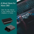 2pcs Black Battery Pack Cover Shell Case Kit For Xbox 360 Wireless Controller