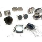 Vintage Silver Tone Mens Cufflink Lot 7 Pairs Bulk Vintage Jewelry Lot Wearable