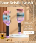 Detangling Hair Brush Wet Dry Knot Free Hairbrush Black Single