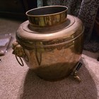 Large Urn 3 5 Gallon Brass Chinese Foo Dog Vintage Hot Water Samovar Dispenser