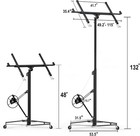 11ft Drywall Lift Drywall Rolling Lifter Panel 150lb Sheetrock Lift Drywall Lift