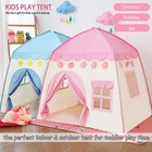 Geiwenle Kids Play Tent Princess Prince Castle Play Tent Large Children