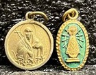 Vintage Lot X2 St  Helena   Our Lady Of Lujan Beautiful And Delicate Medals