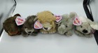 Vtg Puffkins Plush Lot Of 5 Animals Beaver  Porcupine  Elephant  Koala  Lion Nwt