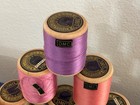 Lot Of 10 Antique Dmc Dollfus-mieg   C Wooden Spool Sewing Thread