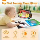 Baby Toys 0-6 Months - Tummy Time Toy Black And White High Contrast Newborn Toys