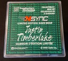 2000 Nsync Justin Timberlake Limited Edition Rare Bear Collectible Zeeks  3
