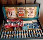   rare 1920s Gilbert Chemistry Set     Metal Case     99  Completevintage Set  