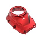 Red Camshaft Cover With Transparent Glass Fits Harley 17-23 Flhr Flh Fltc W m8