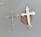 Lot 3 Liturgy Rosary Crucifix Cross Rosaries Italy Parts C101 Finish Silver