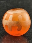 Ancient Etched Carnelian Longevity Bead Over 2000 Year Old In Great Condition