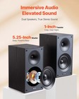 Vevor Passive Bookshelf Home Speakers Pair Of Stereo Audio Speakers Cone