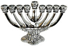 Jewish Hebrew 925 Old City Jerusalem Israel Hanukkah Menorah Judaica Judaism