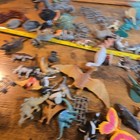 Vintage Animal Figurine Toy Lot Farm Safari Dinosaurs Pterodactyl Triceratops 