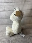 Animal Adventure Pink White Unicorn Plush Stuffed Animal Toy Gold Horn 14 