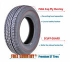4pc Trailer Tires St225 75r15 Free Country Radial 10 Ply Lr E W scuff Guard
