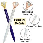 Personalized Diamond Pens Name Bulk Custom Crystal Pen Engraved Sparkly Gifts