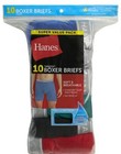 Hanes Men s Super Value Pack Assorted Boxer Briefs  10-pack Soft And Breathable