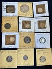 World    lot Of 12 Silver Coins  Some Worn Damaged  1 15 Ounce Asw 