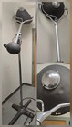 Large 9  Antique Industrial Surgical Light Chrome   Gray  In Original Condition 