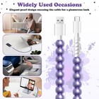 Usb To C Cable For Iphone 16 Charger Cord Beaded Pearl Fast Charging    