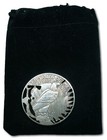 Cut Coin Dollar Skull Brutal Indian Native American Fantasy Art Custom Hobo Coin
