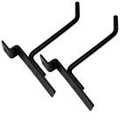4  Slatwall Hook Panel Display Hooks  1 4  Thickness Metal  Black - Pack 24