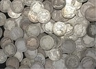 Lot Of 50  1 Roll  90  Silver Barber Dimes 1892-1916 Circulated Low Grade Coins