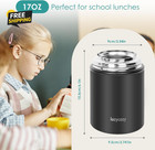    Thermos Food Containers For Hot Food  17 Oz  Soup Thermos With Foldable Spoon