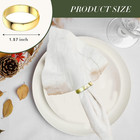 Gold Napkin Rings-10 Pcs Stainless Steel Napkin Rings metal Napkin Ring For Tabl