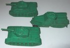 Old Auburn Vinyl Rubber Tanks   Half Track Army Vehicle