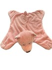 Baby Gund Comfy Cozy Pink Bear Lovey Blanket Security Mat Plush Toy W Satin 5864
