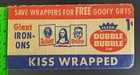 Vintage 1962  Fleer Dubble Bubble Giant Iron Ons Monsters Empty Display Box