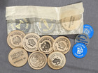 Vintage Wooden Nickel And Plasic Token Lot Of 13  Rare Designs Unique Usa