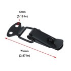 4set Black 201stainless Steel Hardware Cabinet Boxes Spring Loaded Latch Catc   