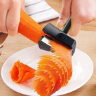 Spiral Peeler Creative Fruit   Veggie Rotating Cut Flower Cutter Kitchen Tools