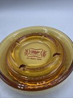 Vintage Marketing Ashtray Miller High Life Beer Amber Glass Usa - 6 5 Inches 