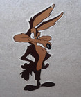 Vintage  wile E  Coyote Die-cut  13 5  Metal Road Runner Acme Looney Tunes Sign