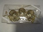 Vtg  Metal Gold Filigree Cupid Cherub 3-lipstick Holder Cherub Vanity 1950 s Nos
