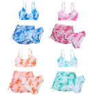Girls Swimsuit Cover Up Bathing Suit Drawstring Bikini Colorful Swimwear Top