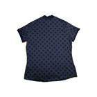 Adidas Womens Ultimate365 Jacquard Golf Polo Shirt L Large Navy Blue Jx7048  Nwt