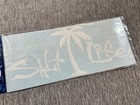 Salt Life Signature Decal 11  Surface Sticker White Palm Tree Genuine Car Truck
