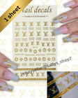 5d Embossed Nail Art Stickers  Gold Silver  Luxury Craft Spring 20262scd Dcsdc