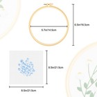 2 Set Embroidery Starter Kit For Beginners Cross Stitch Stamped Diy Decor Craft