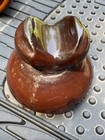 Vintage Porcelain Sbt Telegraph Insulator  5 75    Diameter Brown Nice 