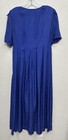 Vintage 80s Maxi Dress Size 4 Blue Prairie Cottagecore Bow Usa Carole Little 