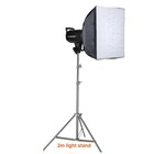 Godox Sk300ii V Strobe Flash Monolight 60 60cm Softbox Bowens 2m Light Stand Kit