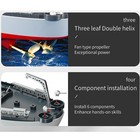 Ssccgym 23 6  Inch Remote Controlled Warship Battleship 10km h 4wd 2 4g Rc Contr