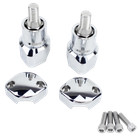 2 5  Chrome Risers Kit For Harley Springer Softail Heritage Softail Flsts Fxsts 