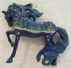 White Christmas Ornament 2 5  Tall 2018 Christmas Noel Yule Trail Painted Ponies